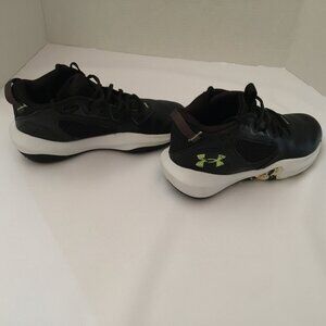 Under Armour Boys Black Lockdown Basketball Shoes Sneakers Size 4Y Pre-Owned